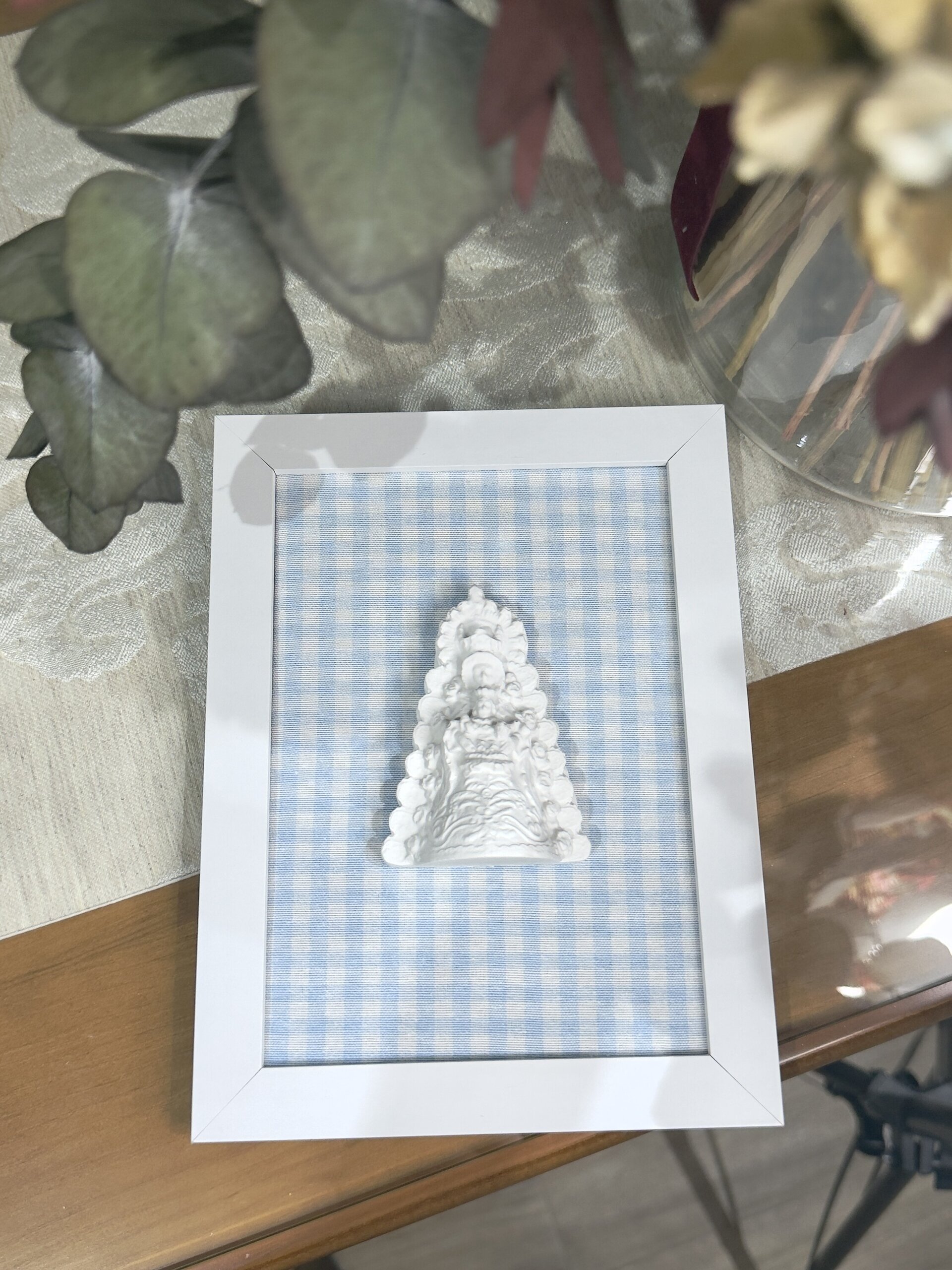 Cuadro Virgen del Rocio cuadros vichy celestes. - 1