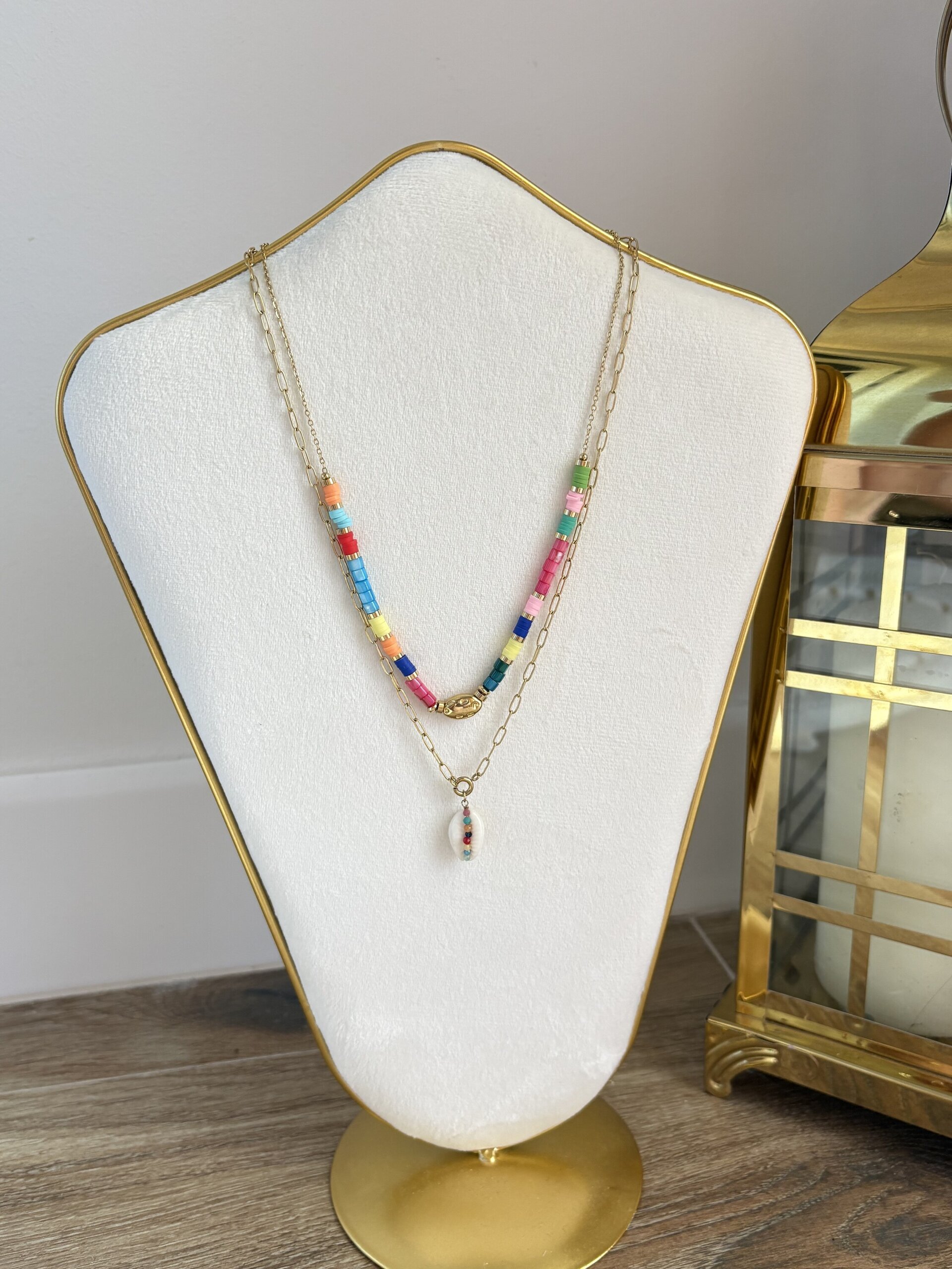 Collar caracola colores. - 1